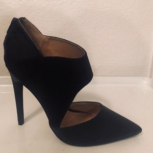 Penny Loves Kenny Faux Leather/Suede Strap Heels